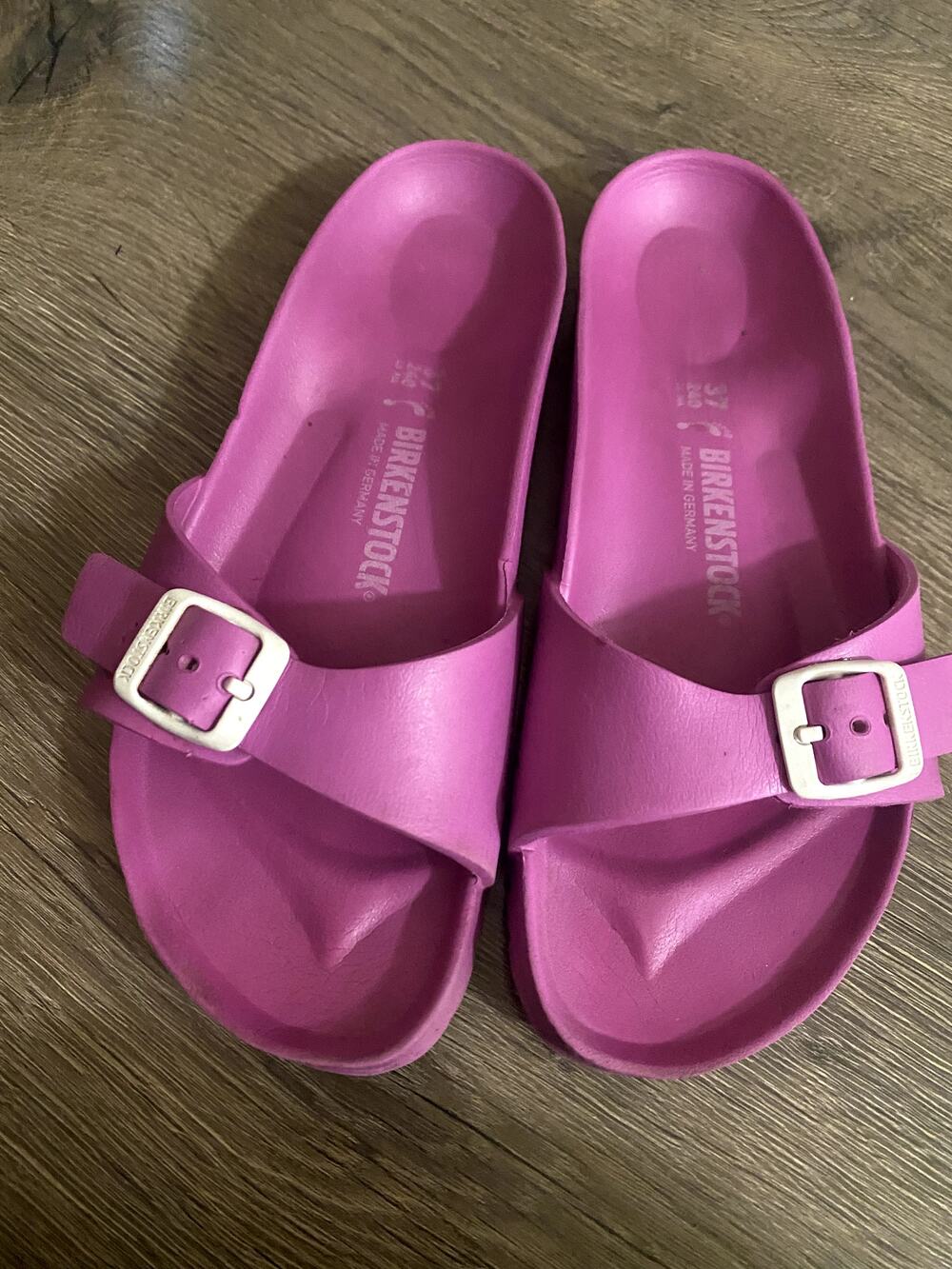 Birkenstock Women's EU 37 US 6-6.5 Eva Madrid Slip on Sandals Big Buckle